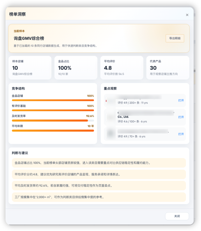 榜单洞察示例